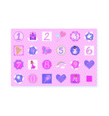 3105R - Fairy Princess+ Number Printed Roll Mat