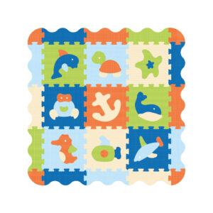 5512N - OCEAN PUZZLE PLAY MAT WITH BORDERS