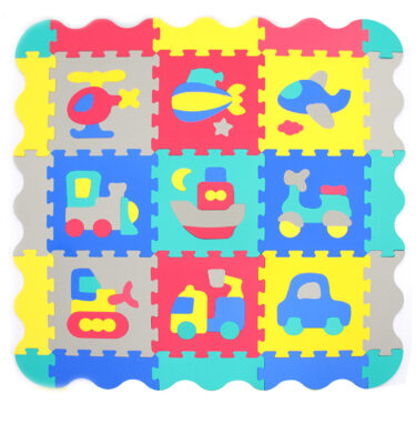 5513N - VEHICLE WORLD PUZZLE PLAY MAT WITH BORDERS