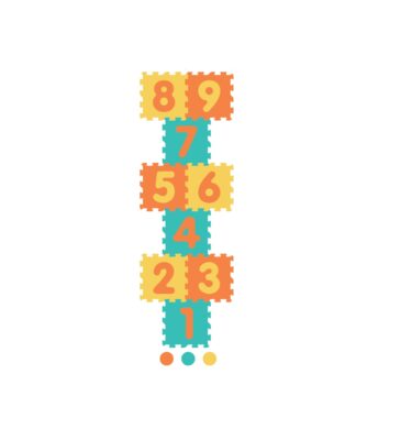 1009/9B3-A - Hop Scotch Number Puzzle