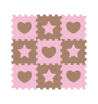 1036 - Heart & Star Baby Puzzle Play Mat