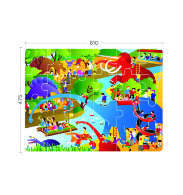 3255HT - Dinosaur Printed Jigsaw Puzzle (24pcs)