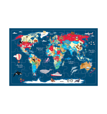 3291WMP - World Map Jigsaw Puzzle (40pcs)