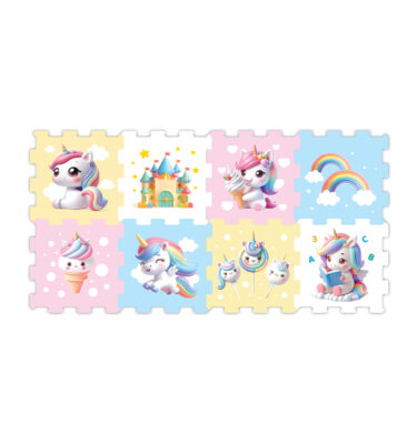 3410 - Unicorn Printed Puzzle Mat (8pcs)