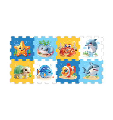 3412 - Sea World Printed Puzzle Mat (8pcs)