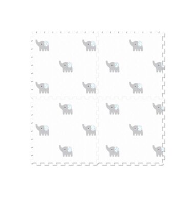 3072 - Elephant Printed Puzzle Mat (4pcs)