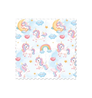 3076 - Unicorn Printed Puzzle Mat (4pcs)