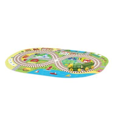 3414V - Playland Puzzle Mat : Small Town Station