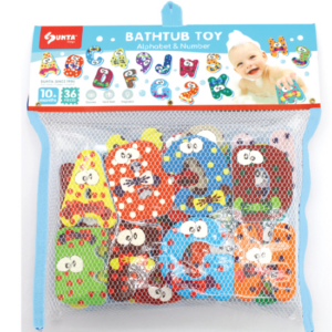 1327 - PRINTED BATHTUB TOY: ALPHABET & NUMBER