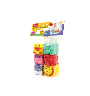 7002 - ANIMAL SOFT STACKING BLOCKS