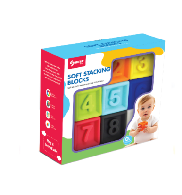 7003 - NUMBER & SHAPE SOFT STACKING BLOCKS